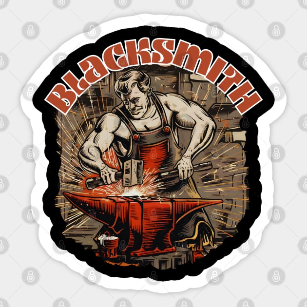 Blacksmith Sticker by Noshiyn